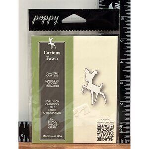 Poppystamps Curious Fawn Steel Craft Die NO 1891